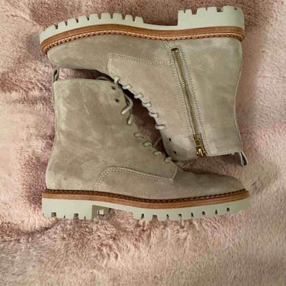 Vince Cabria Lug Sole Suede Boots 